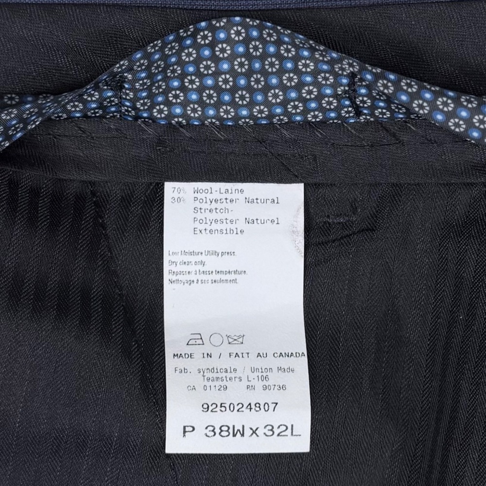 Lauren Ralph Lauren Mens Dress Pants 38x32 Flat Front Straight Executive Wedding - Picture 2 of 9